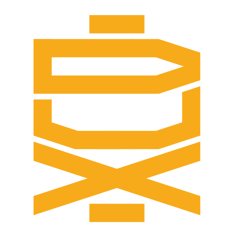 DUX Logo com globo — Laranja fundo escuro